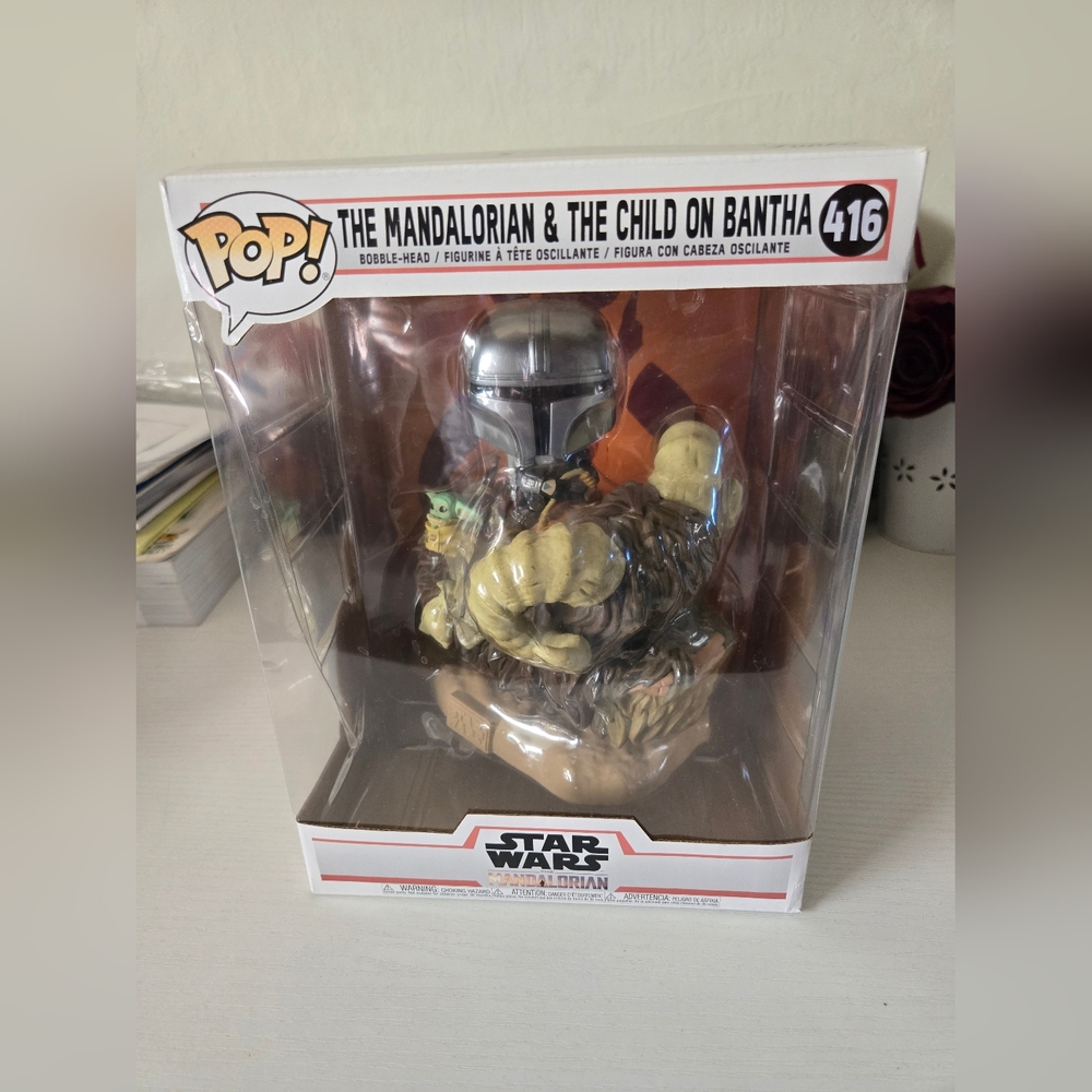 Star Wars The Mandalorian & The Child on Bantha Funko Pop